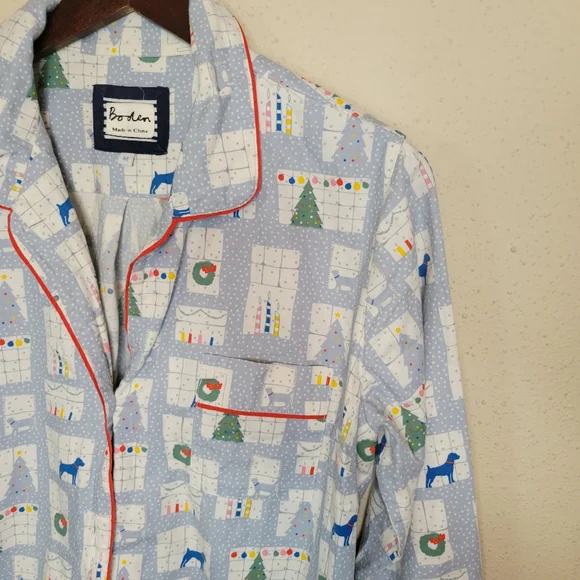 Boden Holiday Window Sleepwear Nightshirt - Picture 6 of 9